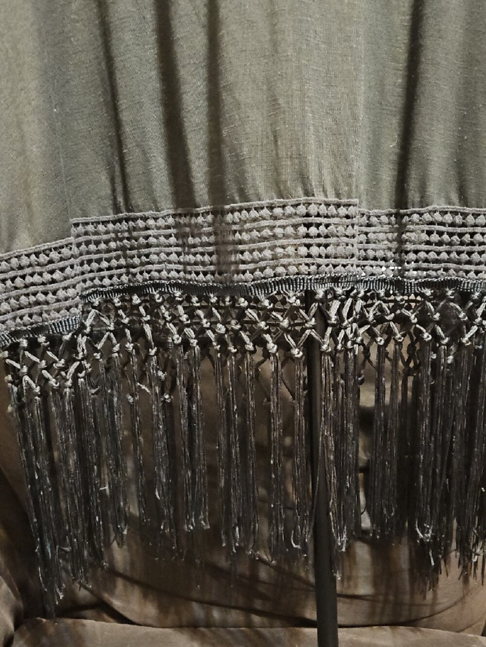 torrid Black Crochet Fringe Sheer Tank - Picture 3 of 8
